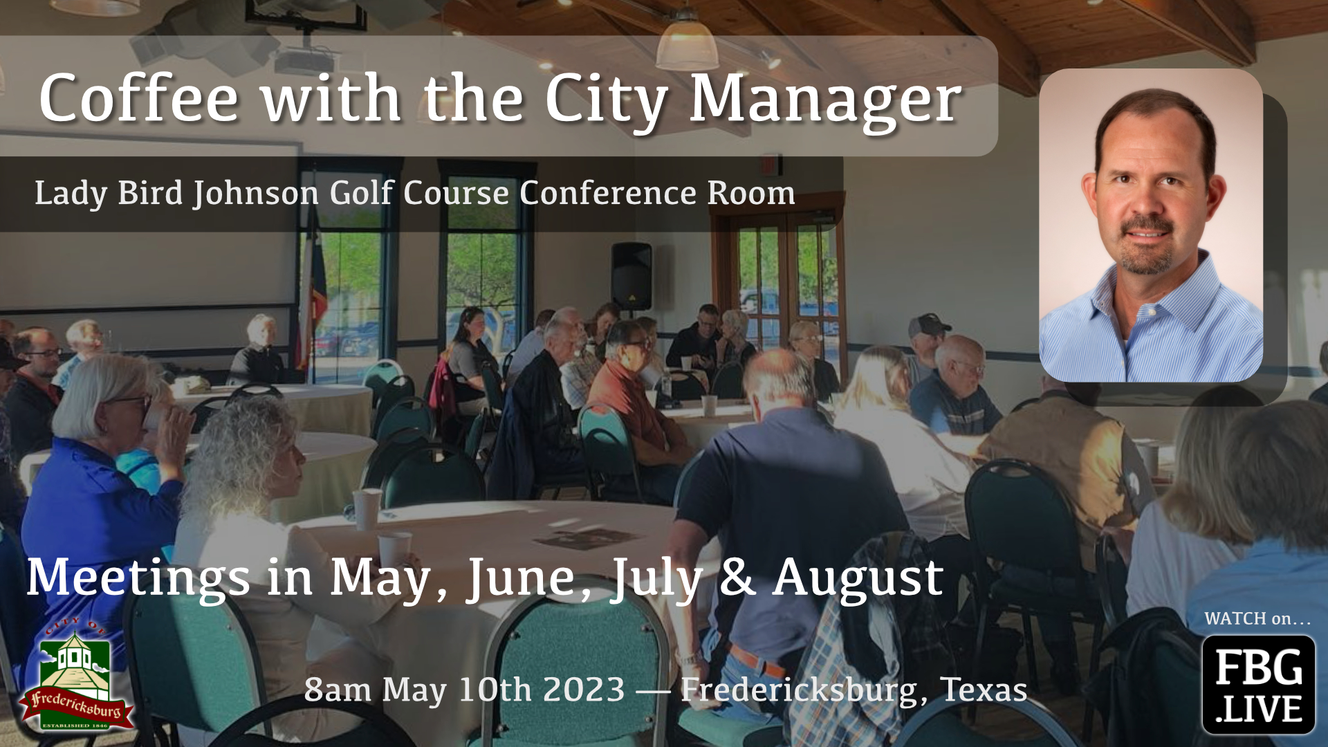 monthly Coffee with the City Manager meetings